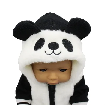 2020 New New Baby Born Fit 18 см 43 см Кукла Облекло, Аксесоари Panda 3 бр. Костюм За Бебе, Подарък За Рожден Ден