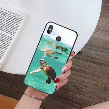 Симпатична костенурка океана животно Калъф за телефон Xiaomi Redmi note 7 8 9 t k30 max3 9 и 10 pro lite